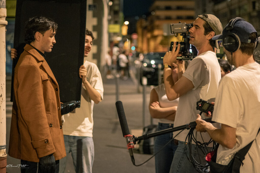 court metrage tournage backstage bts film long metrage behind the scene rue cadreur prise de son